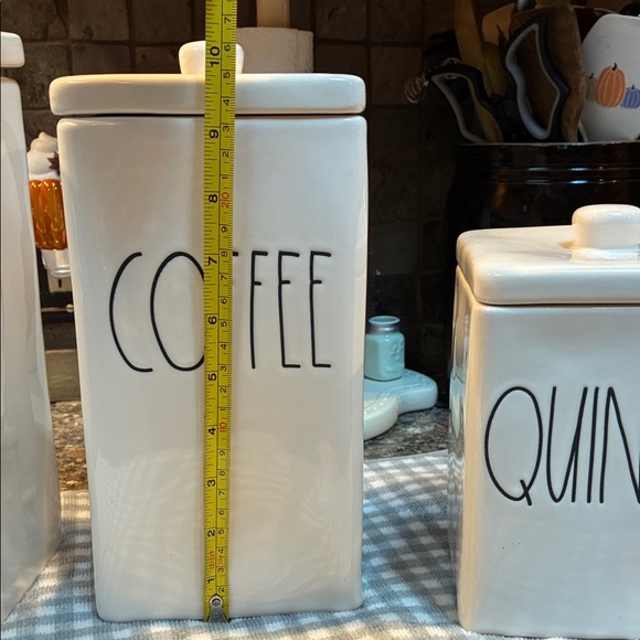 Rae Dunn White Ceramic Canister Set - Picture 4 of 6